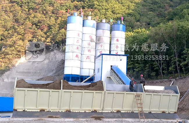 郑州建新机械120混凝土搅拌站设备